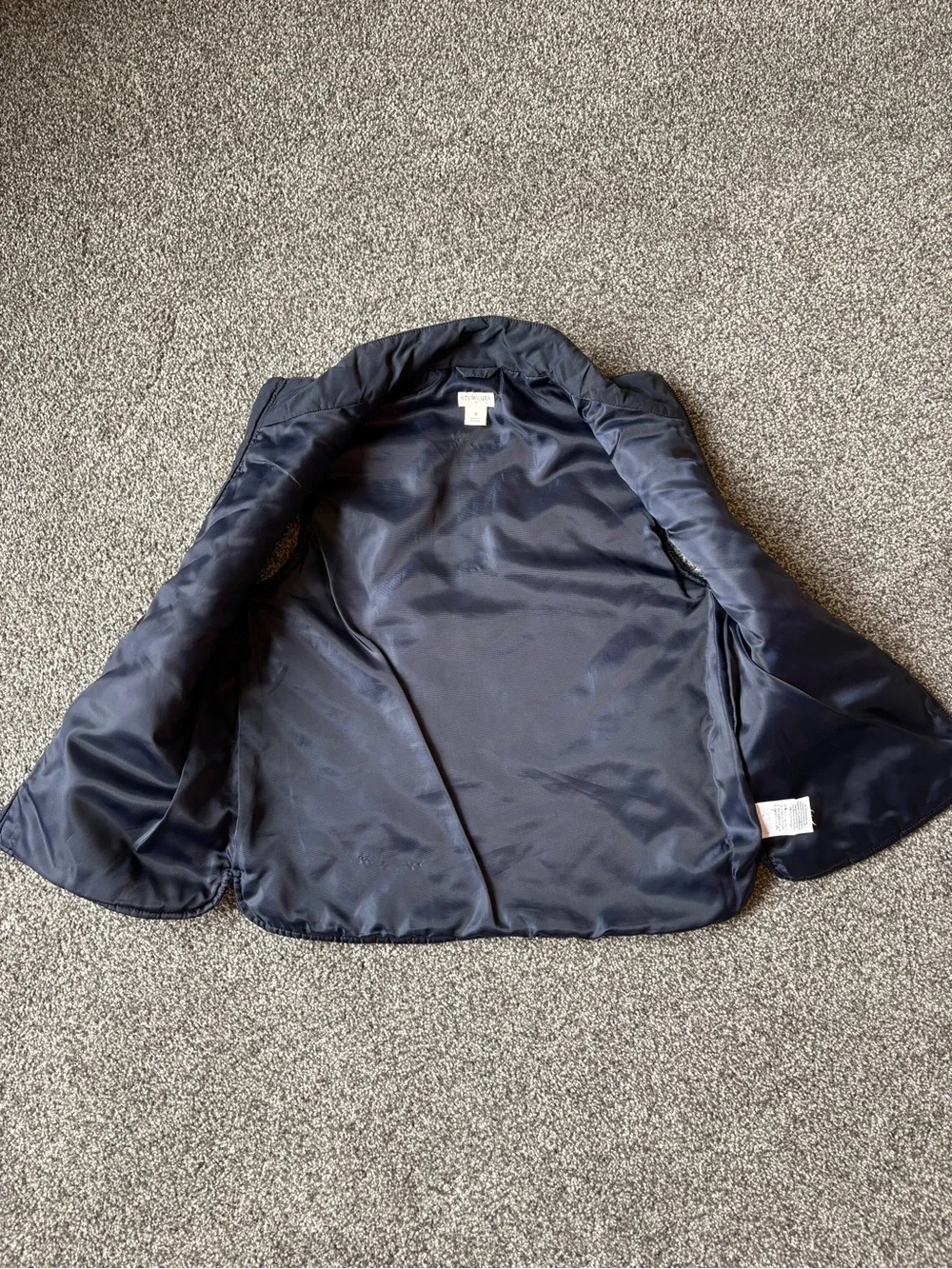 Crewcuts J Crew Kids Quilted Vest in Dark Navy Blue size 8